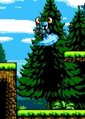 Shovel Knight's Glide Cloud.