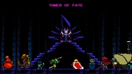The Order, finally formed, bowing to The Enchantress in Shovel Knight: Specter of Torment.