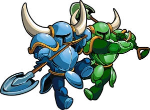 Shovel Knights battling on.