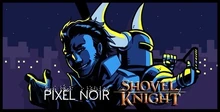 Shovel knight pixel noir