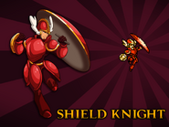 Promotional art of Body Swap Shield Knight.