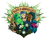 Artwork celebrating the 4th anniversary of Plague of Shadows.