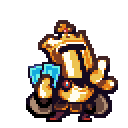 King Knight's refract while holding cards.