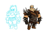 Concept art of Body Swap Baz.