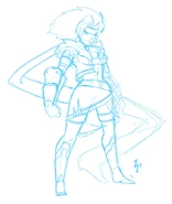 Concept art of Body Swap Luan, "Leanne" or "Luanne".