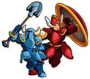 Body Swap Shovel Knight and Shield Knight.