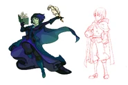 Concept art of Body Swap Mona.
