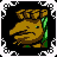 Older version of Grandma Swamp's portrait in King of Cards.