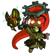 Hive Knight alongside Fleck, his trained Beeto pet.