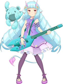 ショウバイロック　SHOW BY ROCK!! デルミン　ペンライト 中古ペンライト・リングライト デルミン(DJver.) 描き下ろしイラスト