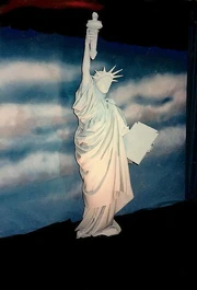 The Statue of Liberty, side view