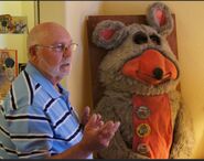 Goldbransen with the Gen 1 Chuck E. Cheese Shelf bot at his home in the early 2010s.