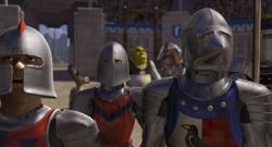 Shrek Fighting Knights