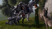 Duloc guards lifting farquaad.png (6.37 MB) The guards help Farquaad get off his saddle