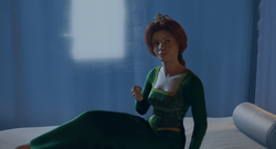 fiona from shrek sleeping