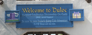 The "Welcome to Duloc" sign at Universal Studios Hollywood
