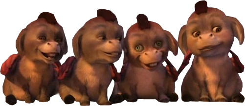 Check out this transparent Shrek Baby Ogres Triplets PNG image