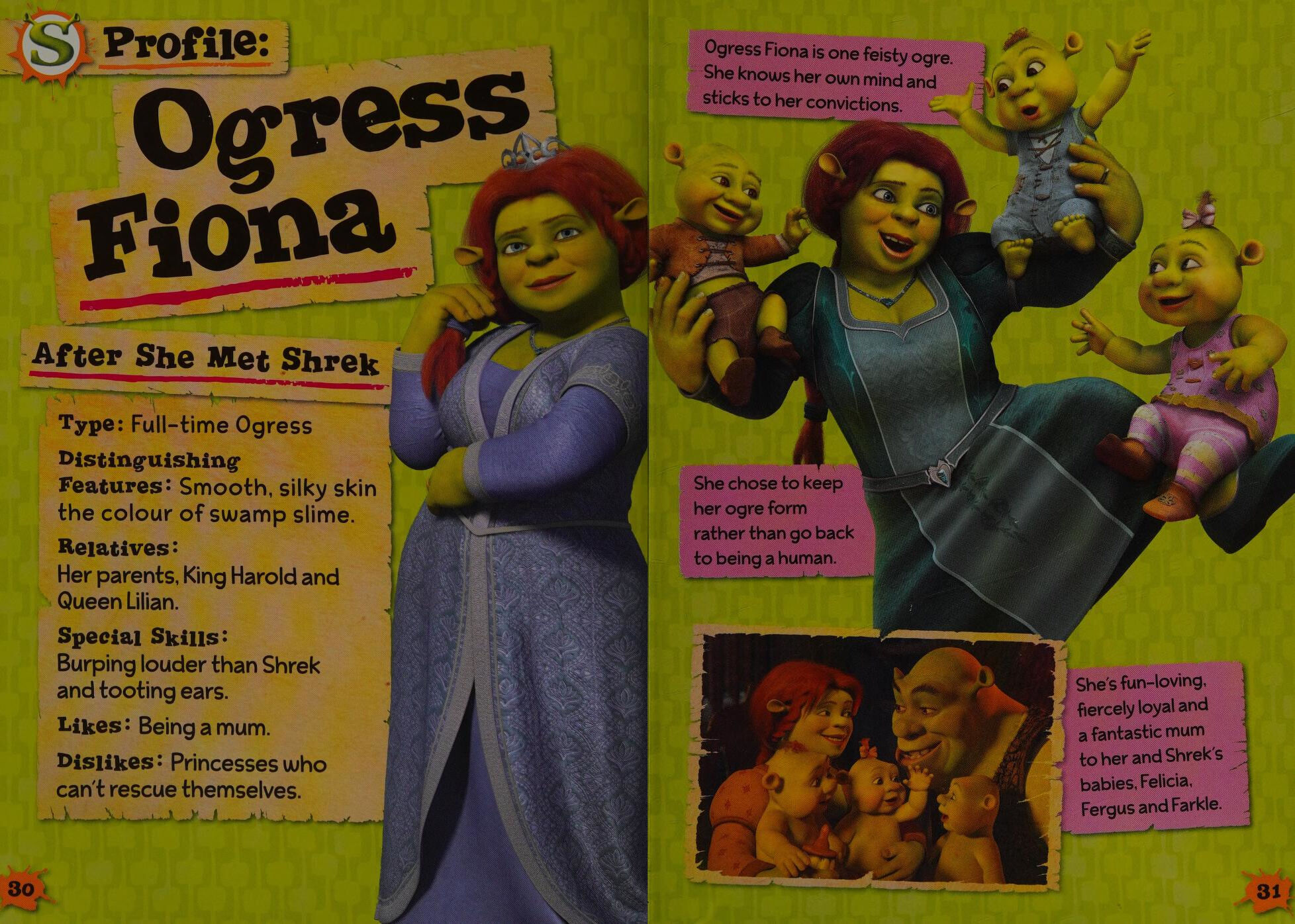 Shrek Fiona & Shrek Get Ogre It Text Poster | Postcard