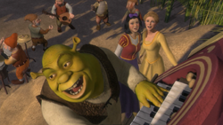 Shrek Karaoke Dance Party Wikishrek Fandom - shrek dance party roblox song
