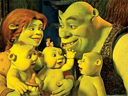 Shrek y su familia.