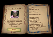G3RE52-7.png (1.02 MB) Wolfie's character bio in Shrek 2 (video game) with all upgrades equipped.
