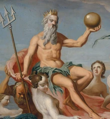 Traditional image of Poseidon