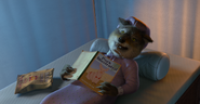 Wolf in Fiona's bed
