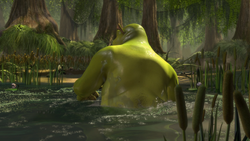 Shrek in a Mud Bath