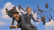 The witch doesn't like Charming going, "Giddy-Up!" or "Yah! Ha! Ha!"