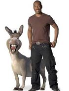 Donkey with his voice actor, Eddie Murphy