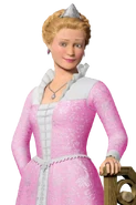 Render of Cinderella in the pink dress.