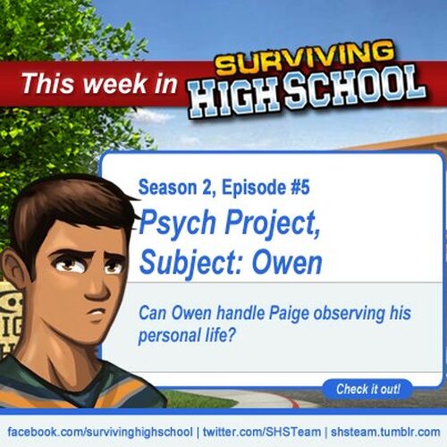 Psych Project, Subject: Owen | Surviving High School Wiki | Fandom