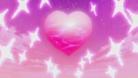 Chara Nari Amulet Heart A pink shaped heart pops up