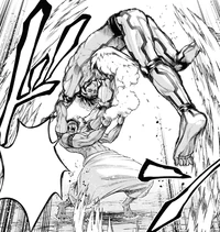 Shiva throws Raiden Tameemon above his head and behind him