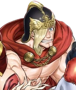 Ares' design colored in the manga