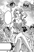 Aphrodite, after the vote during the Gods' Council 4000 years ago, proposes to give a punishment to Humanity (manga)