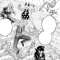 The three Angels try to make friends with Beelzebub