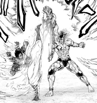 Shiva cuts Raiden's arm