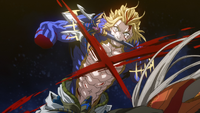 Kojiro Sasaki killing Poseidon and win the Third Round