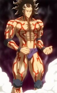Raiden Tameemon manages to control his muscles thanks to the Völundr with Thrud