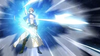 Poseidon attacks Kojiro Sasaki using Amphitrite