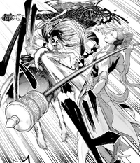 Buddha kicks Zerofuku, taking him by surprise
