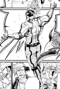 Raiden Tameemon enters the arena for the Fifth Round