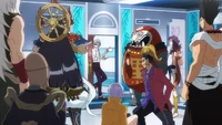 Jack the Ripper saves Göll from the Seven Lucky Gods
