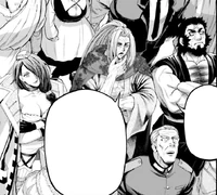 Kojiro discusses Susano'o's stance with Hrist and Musashi