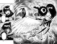 Tokimaru transforms, and takes Shy and Ai to Utsuro Karakururi