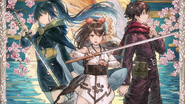 Special illustration for Episode 23's ending featuring Tokimaru, Utsuro Karakururi and Ai