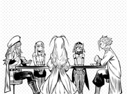 Shy at the discussion table with Spirits, Iko, Uni-Lord and Stardust