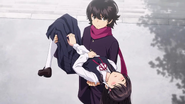 Tokimaru saves Ai and introduces himself to Teru Momijiyama and Iko Koishikawa
