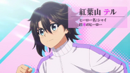 Teru Momijiyama Hero name: Shy Japan's Hero